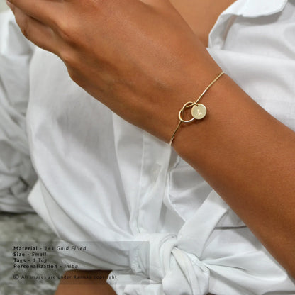 Bracelet signature - Initiale personnalisée